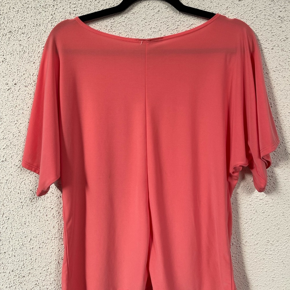 Bleeker & McDougal coral bat sleeve blouse - Picture 6 of 6
